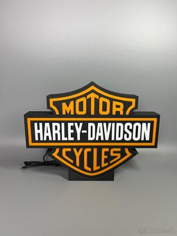 Harley Davidson LED Logo lampa - 11