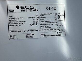 Kombinovaná chladnička s mrazničkou ECG - 11
