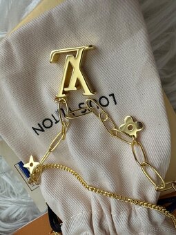 Nový nenoseny nahrdelnik Louis Vuitton dvojitá retiazka - 11