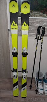 Predám  set,  lyže Team 7, piste rocker, lyžiarky Tecnopro - 11