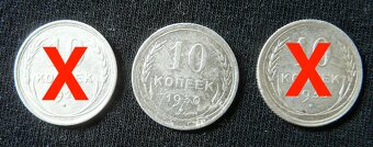 Mince Rusko - rubel, kopejky strieborné. - 11