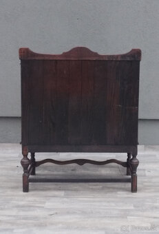 Sekretár starožitný dubový v jakobínskom štýle. - 11