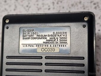 SCIENTIFIC CALCULATOR / SHARP EL-531P kalkulator kalkulačka - 11
