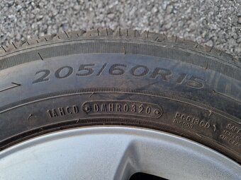Audi Disky R15, 6J, ET38, 5x100, letné pneu 205/60 r15 - 11