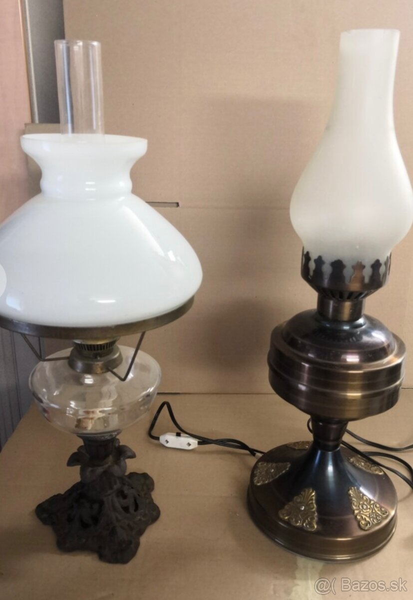 Staré věci - lampa, svícen, sochy, citera, čajová souprava - 12