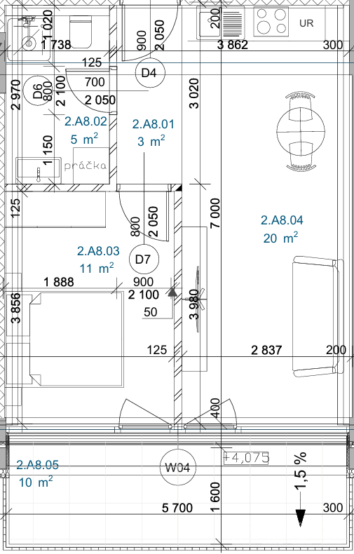 BOSEN | Vkusný 2 izbový byt v novostavbe, Ružová dolina-Nivy - 12