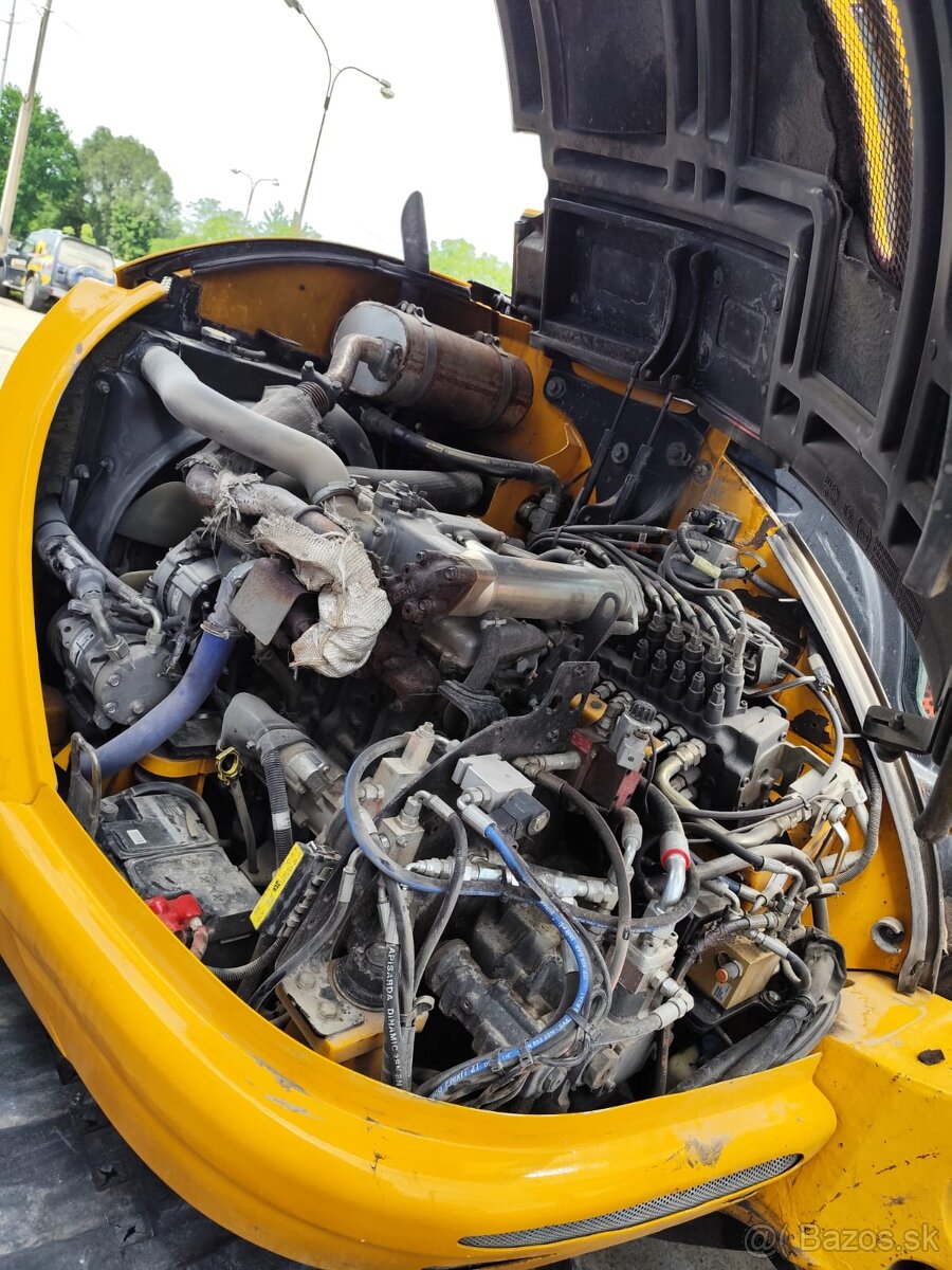 Bager JCB 8085. Klima, 2x lyžica, kosačka. - 12