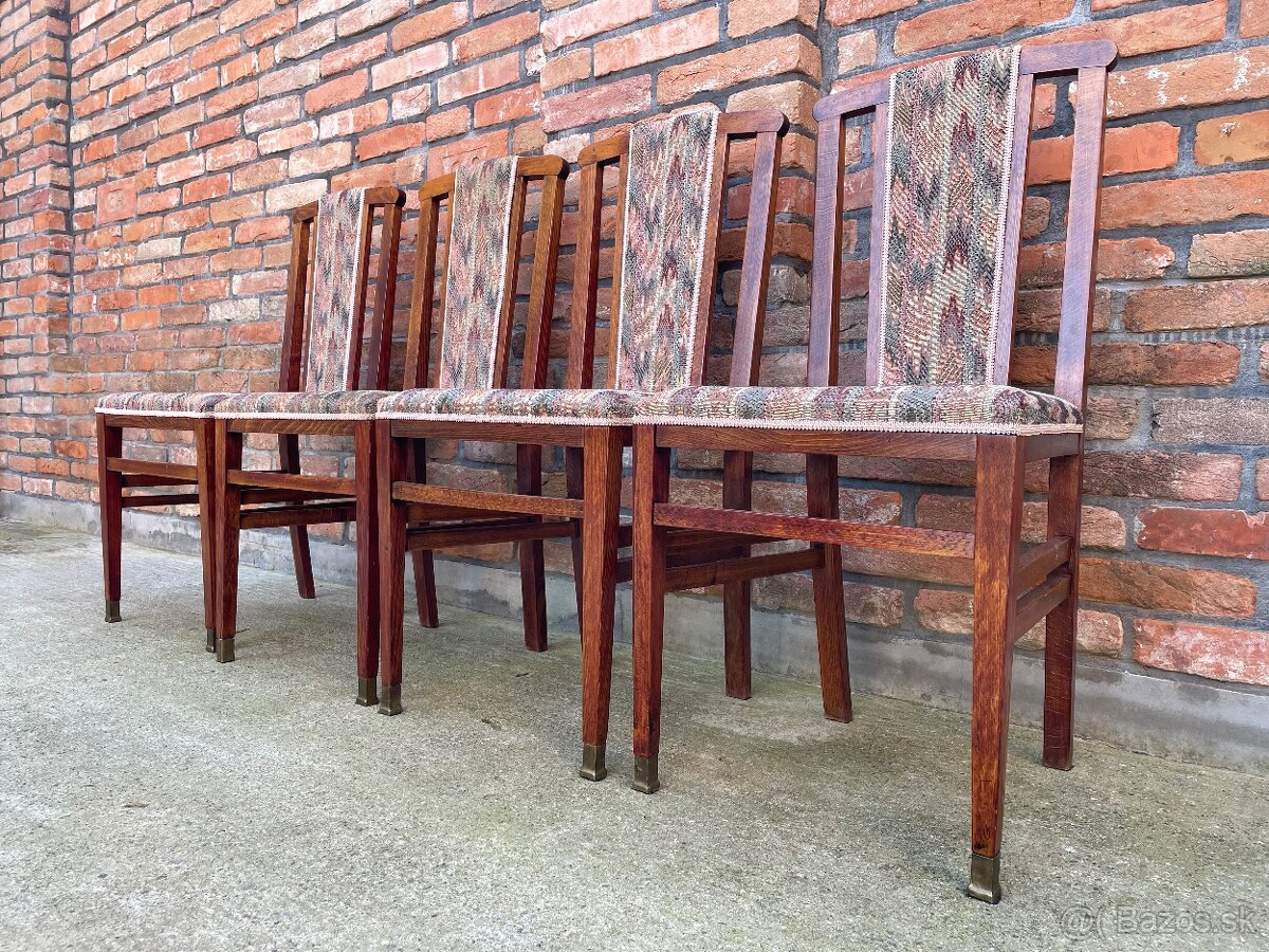 Art deco set 4 stoličky + stôl - 12