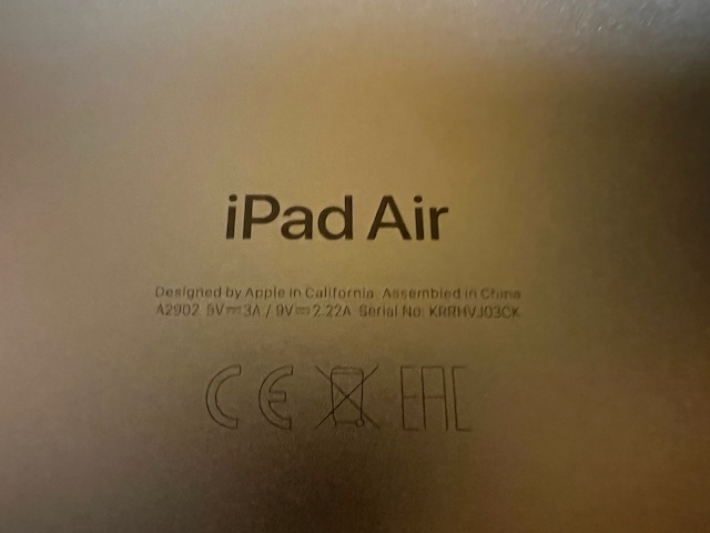 Tablet Apple iPad Air 11" M2 Wi-Fi 256GB - 12
