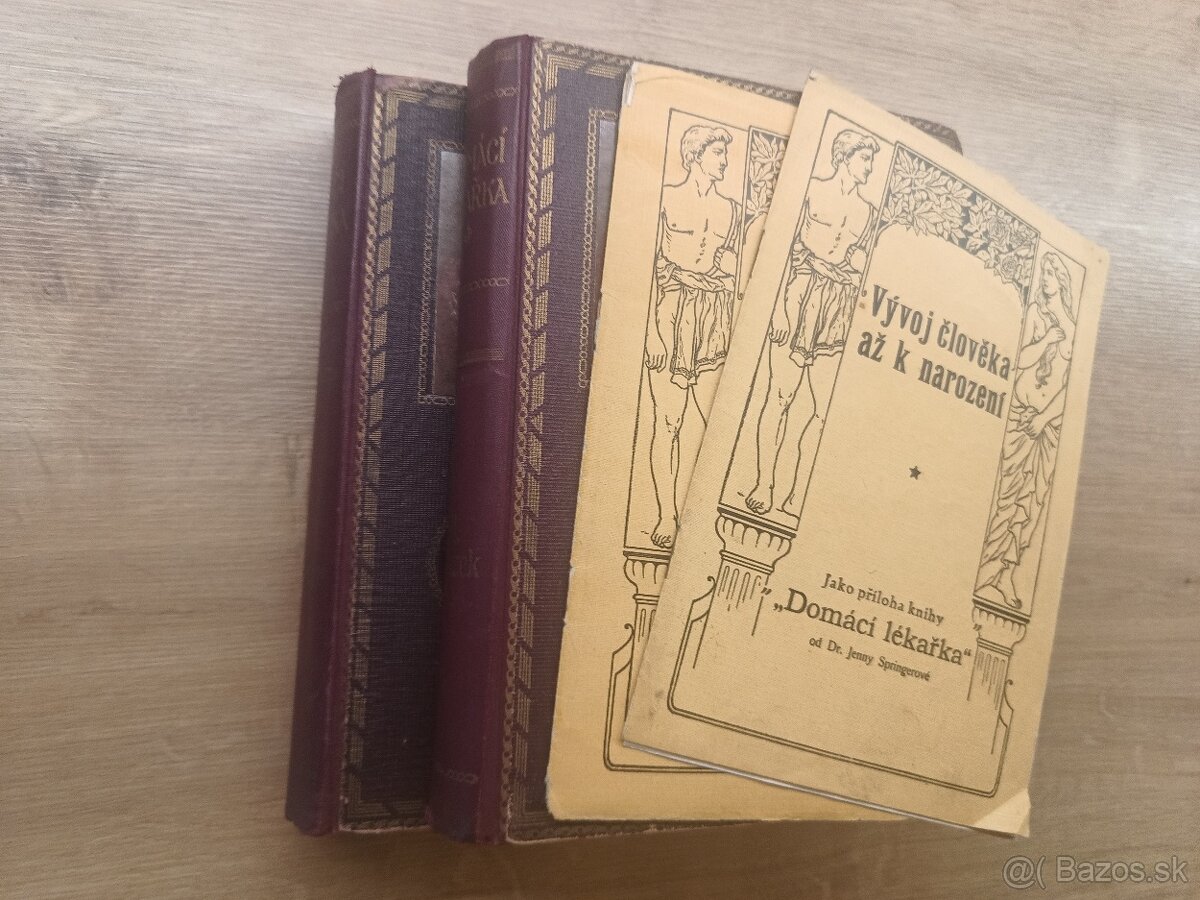 Jenny Springerová: Domáci lekárka I.,II., 1925 + rozkladacie - 12