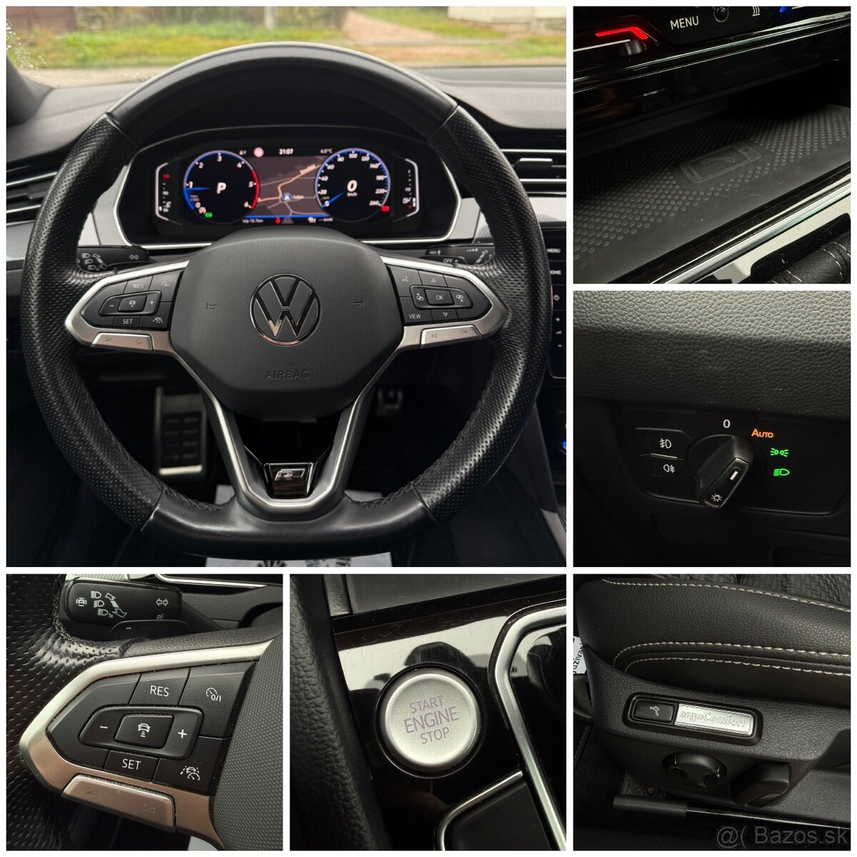 VW Passat R-line 2021 2.0TDi Dsg 110kw VIRTUAL/WEBASTO - 12
