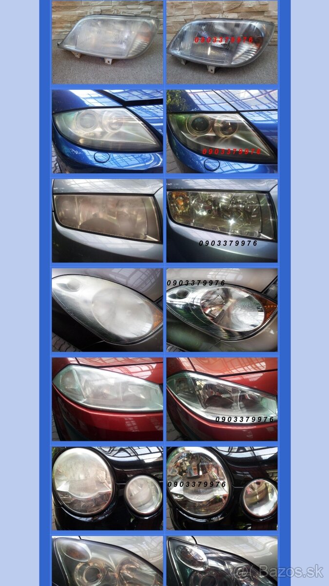 Leštenie, Renovácia svetiel - 12