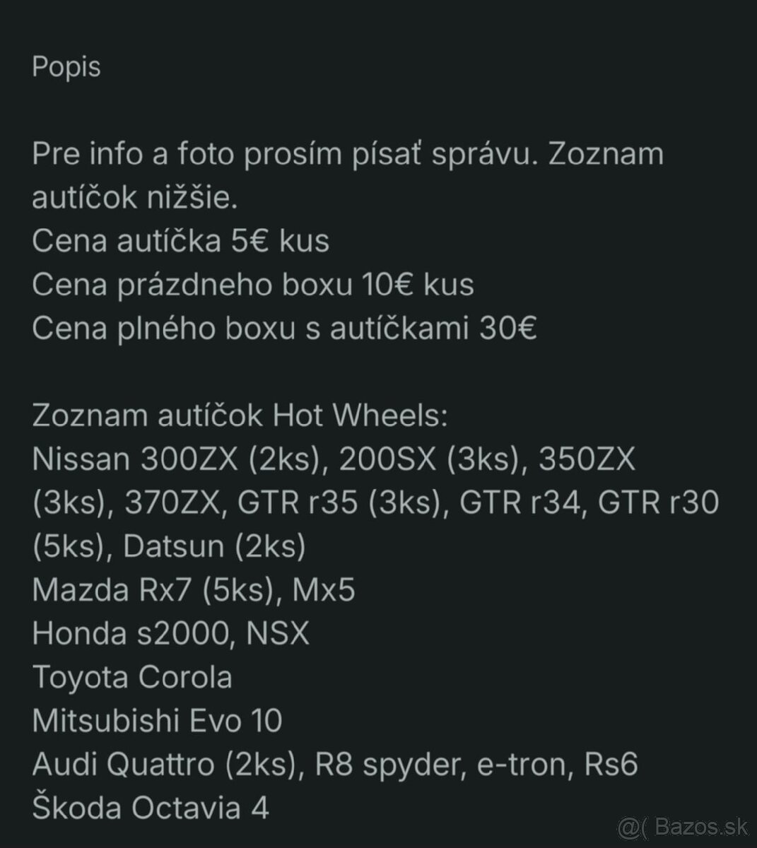 Hotwheels autíčka - 12