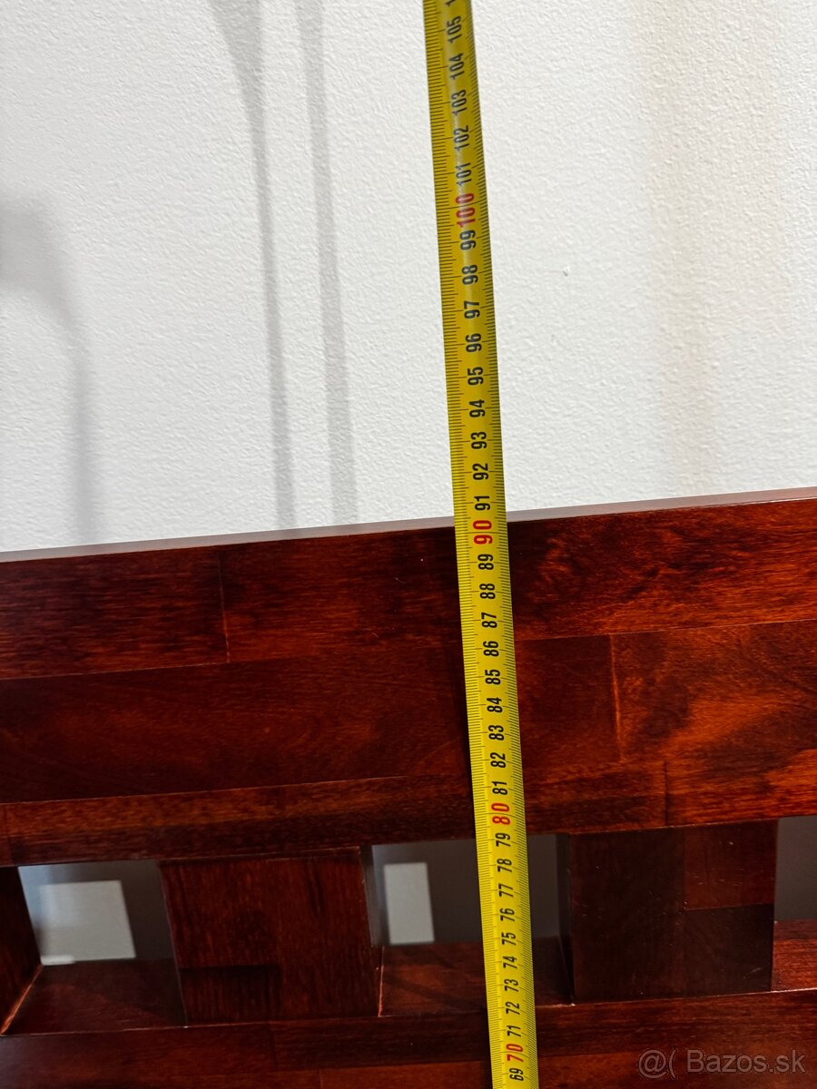 Masivna ceresnova manzelska postel - 12