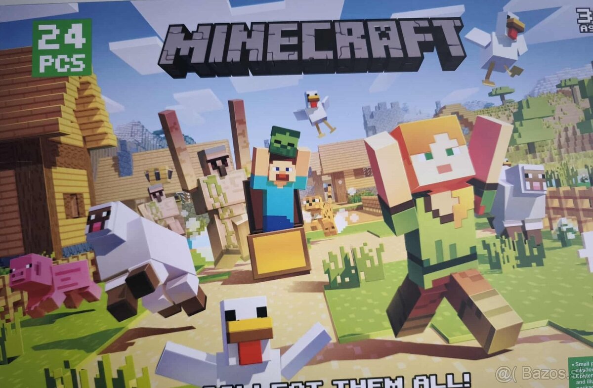 Adventný kalendár - postavičky Minecraft, Spiderman, Stitch - 12