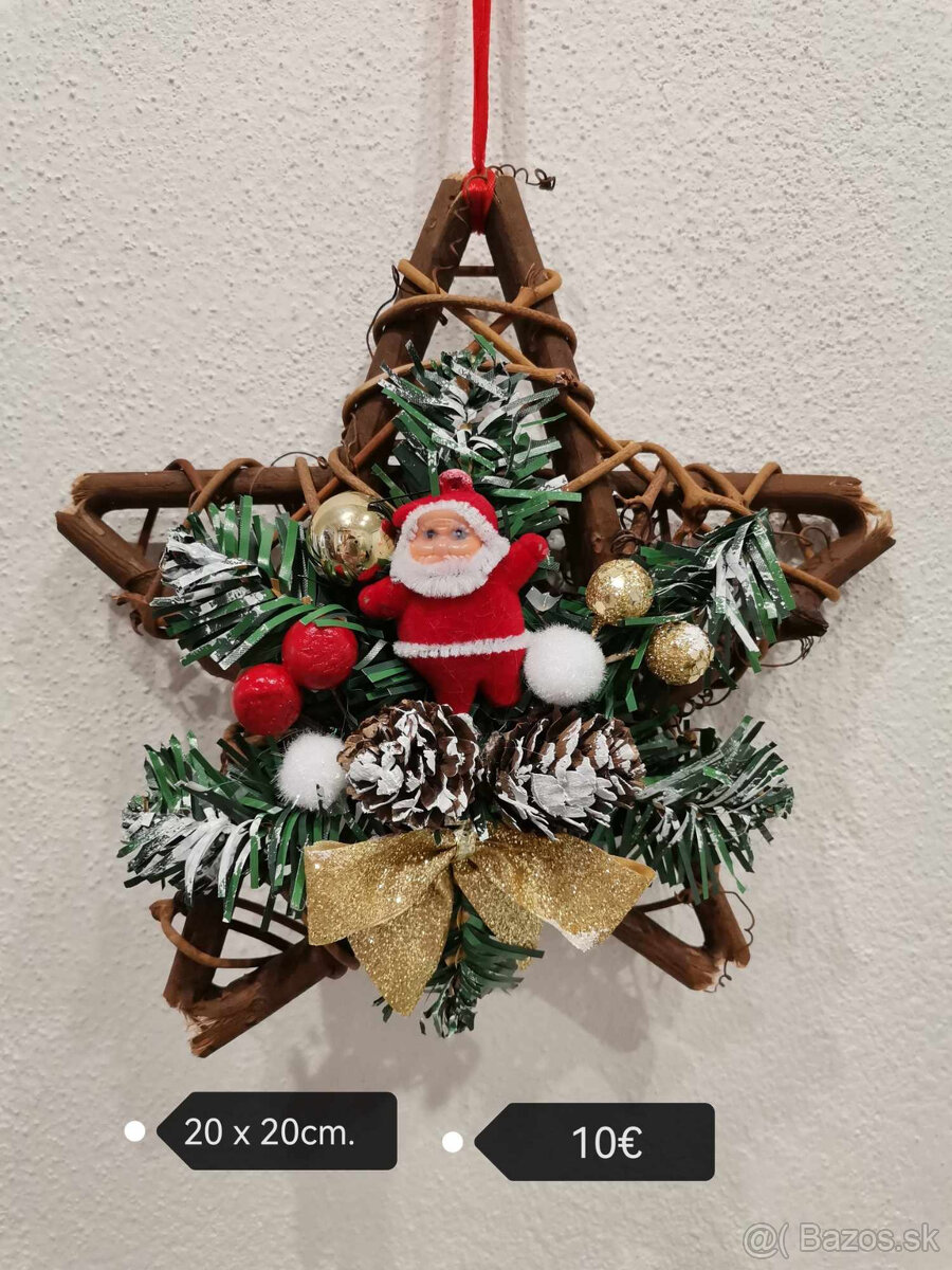 Vianočné a zimné venčeky na dvere. - 12