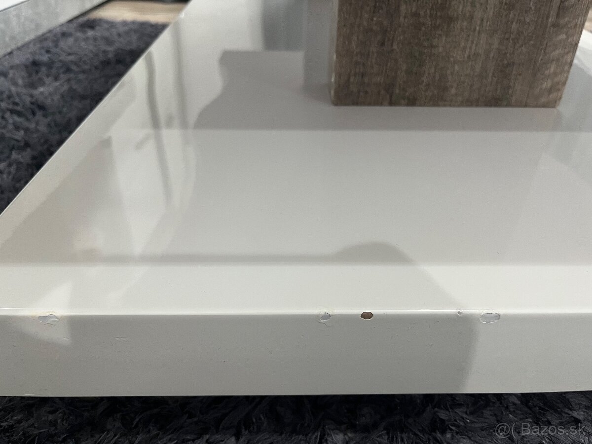 Konferenčný stolik biely - 12