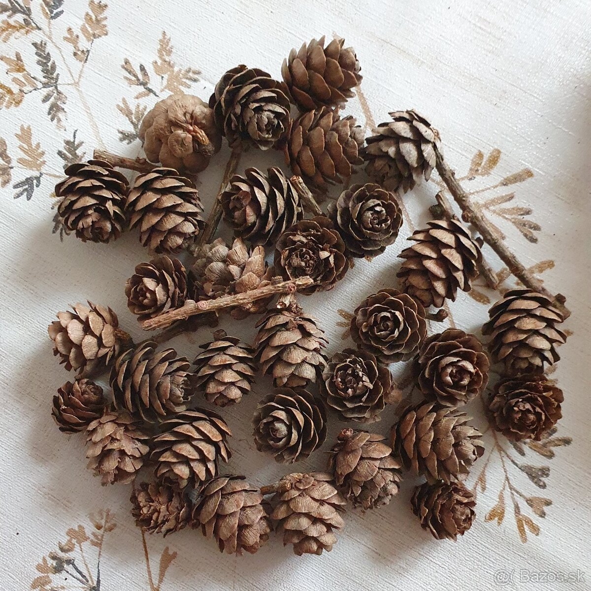 Vetvicky a sisky na adventne vence / dekoracie - 12