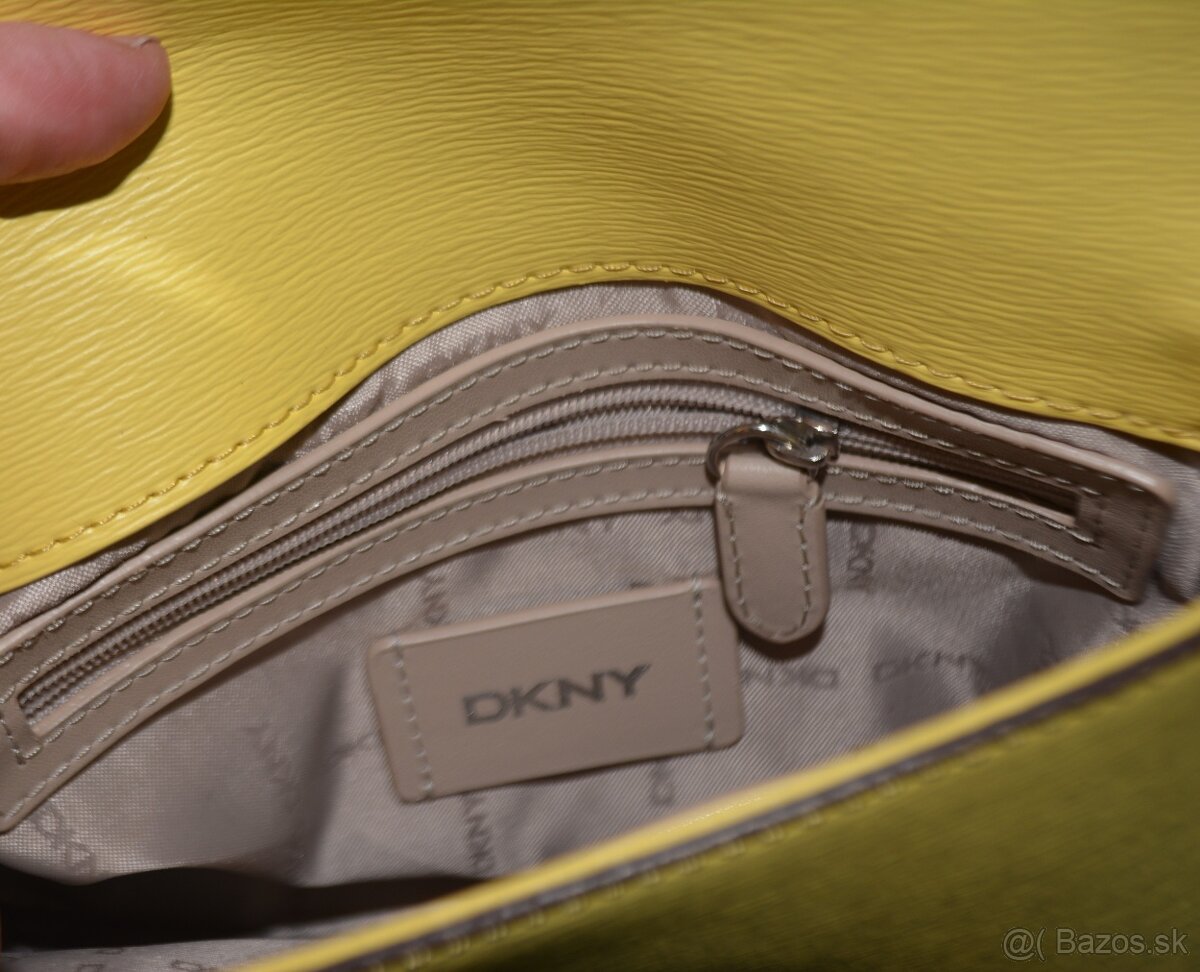 DKNY crossbody kožená kabelka - 12