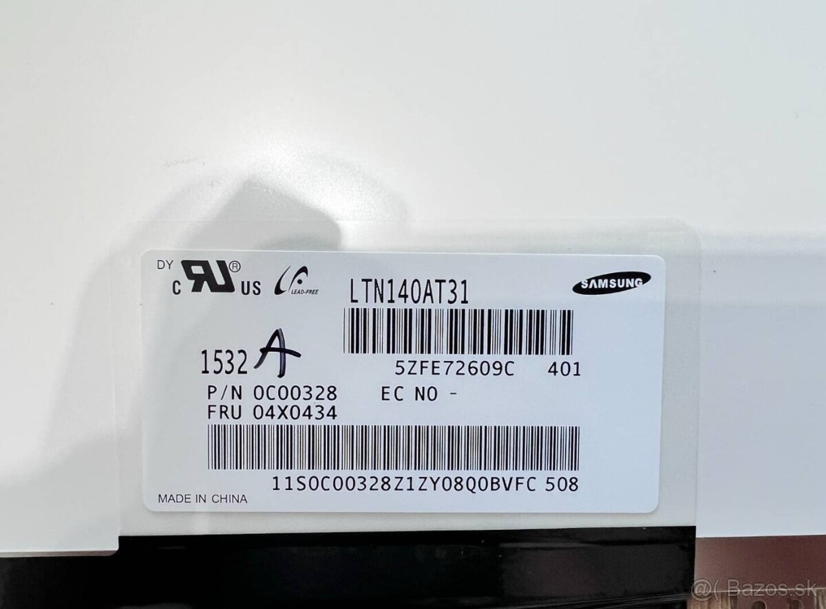 Predám obrazovku do notebooku 14"LED SLIM display 30pin//// - 12