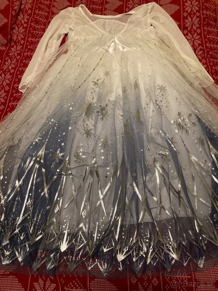 Nové šaty Frozen Elsa Anna kostým na cca 4-5 alebo 5-6 rokov - 12