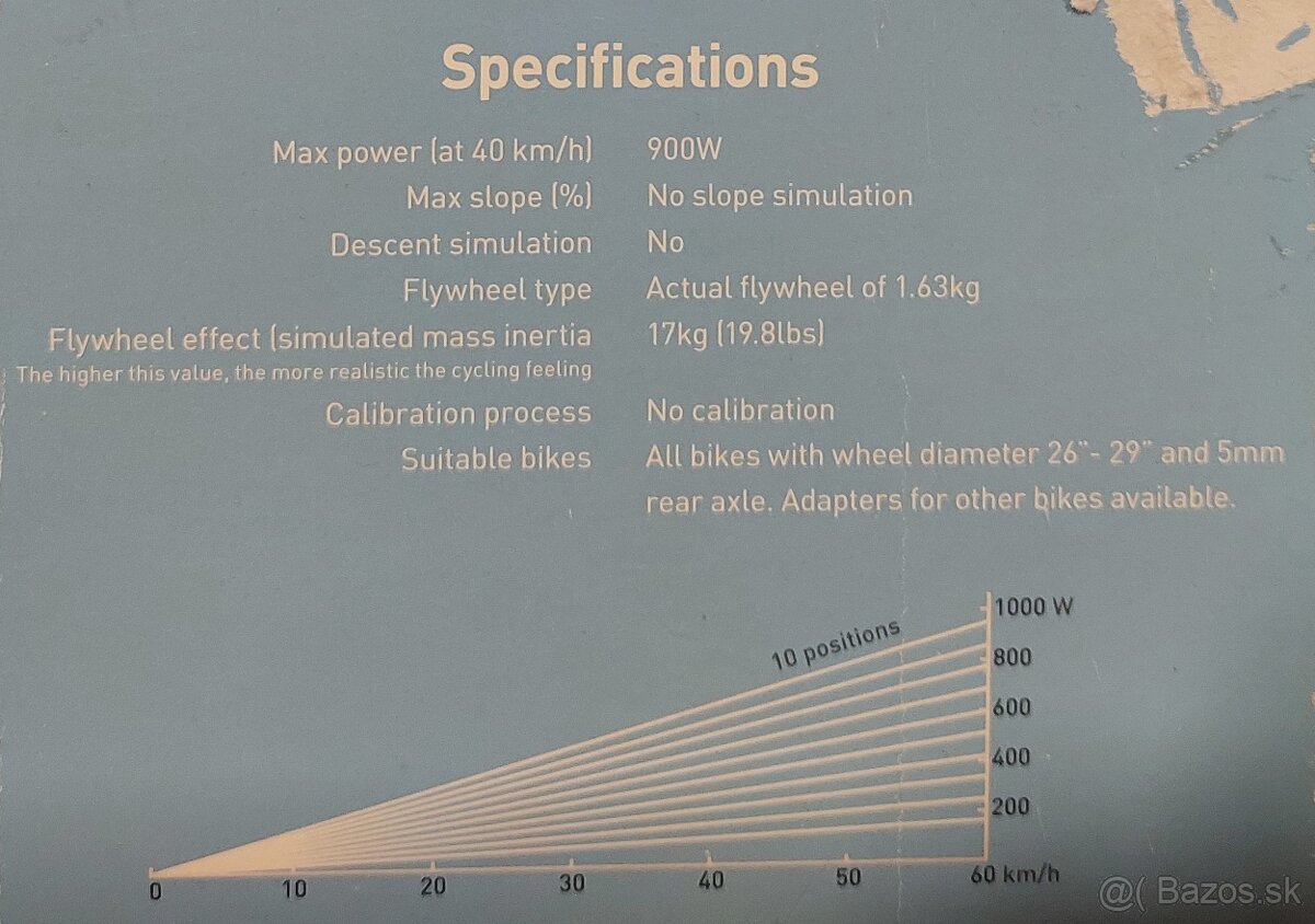 Cyklistický trenažér TACK Blue Motion Pro - 12