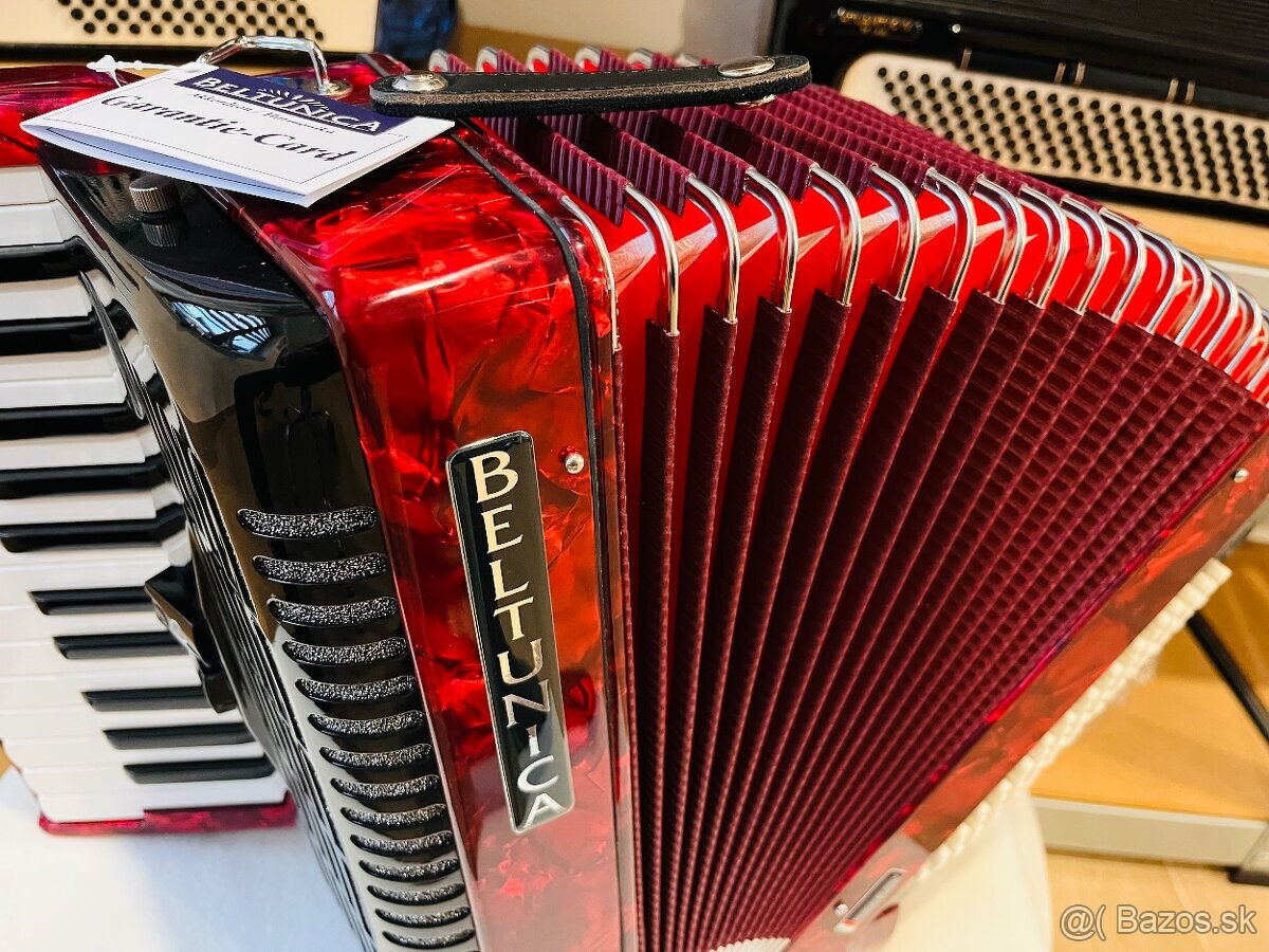 Nový akordeón BELTUNICA Vivaldi- De Luxe 60 basový- nádherný - 12