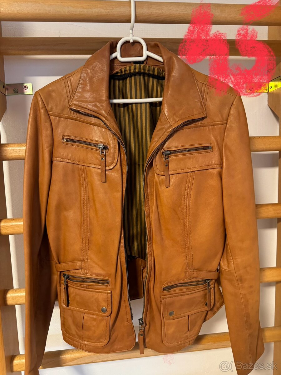 Kožené dámske original bundy - 12