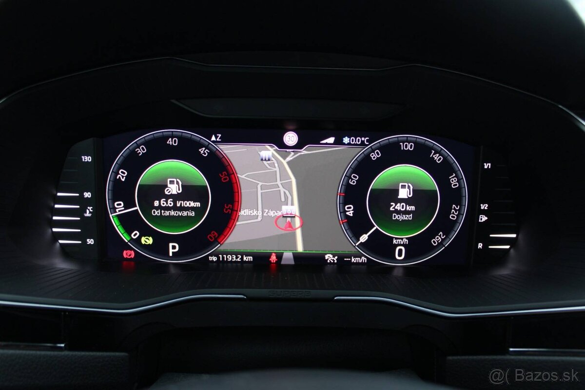 Superb 2.0 TDI 140kW 4x4 DSG L&K WEBASTO, Virtual, Matrix - 12