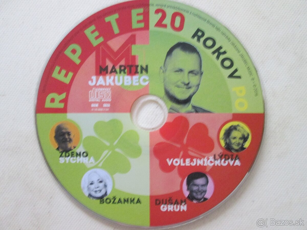 slovenská a česká hudba na cd bez obalov. - 12