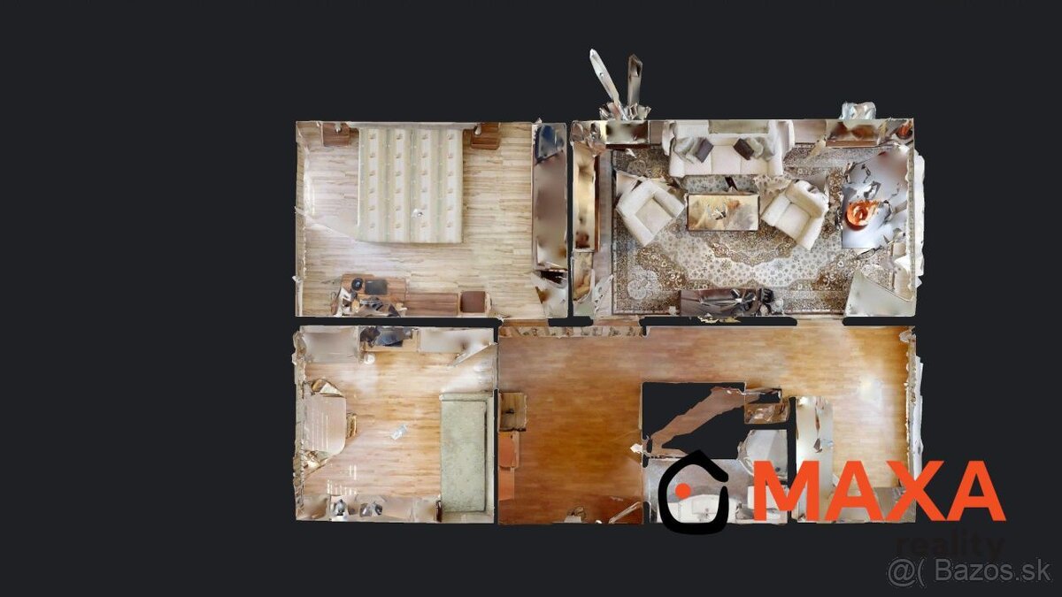 Trojizbový veľkometrážny byt, Čínsky múr, Prievidza - 12