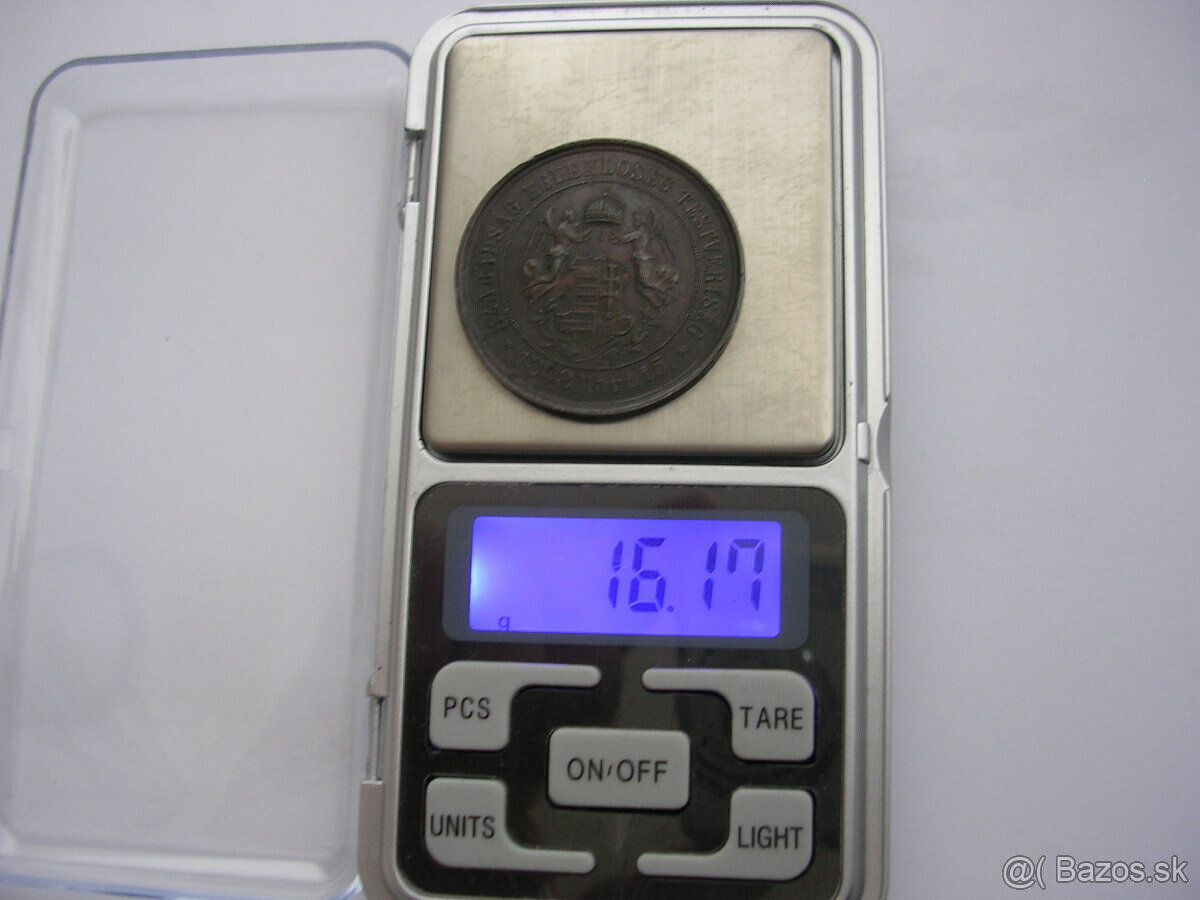 Strieborná a bronzová medaila 1874 ARAD - 12