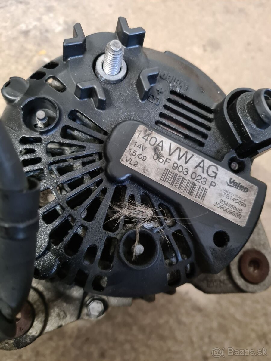 Alternátor 2.0 tdi, 103 kW, 125 kW, CR ,1.6 tdi, 77 kW, CR, - 12