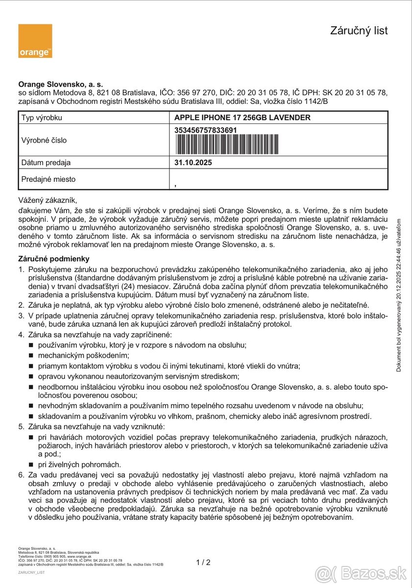 Predám Apple IPhone 17 256GB Levanduľová Stav Nového - 12