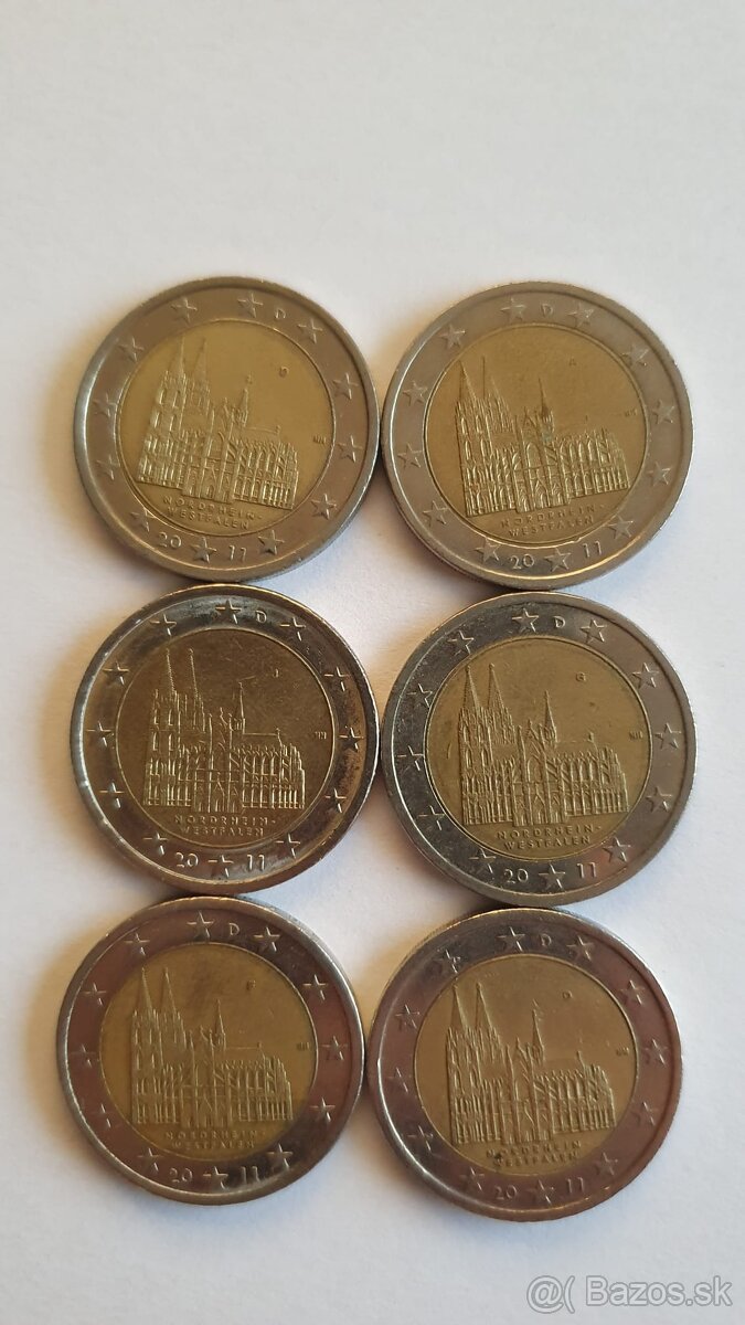 2 eurové pamätné mince nemecko - 12