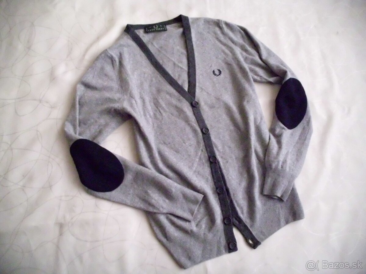 Fred Perry pánsky sveter vlna+kašmír M-S - 12