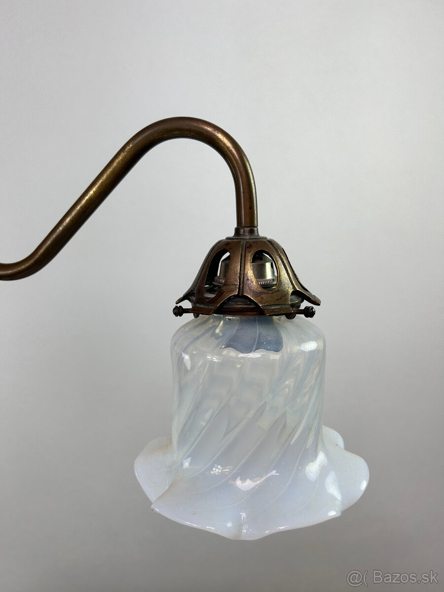 Secesný luster +3 nástenné lampy - 12