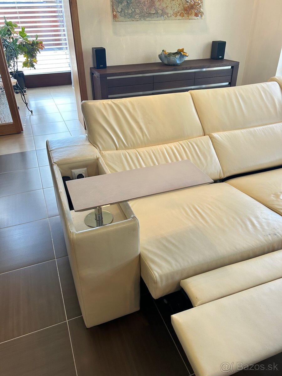 Extra veľká luxusná kožená sedačka Phase - 12