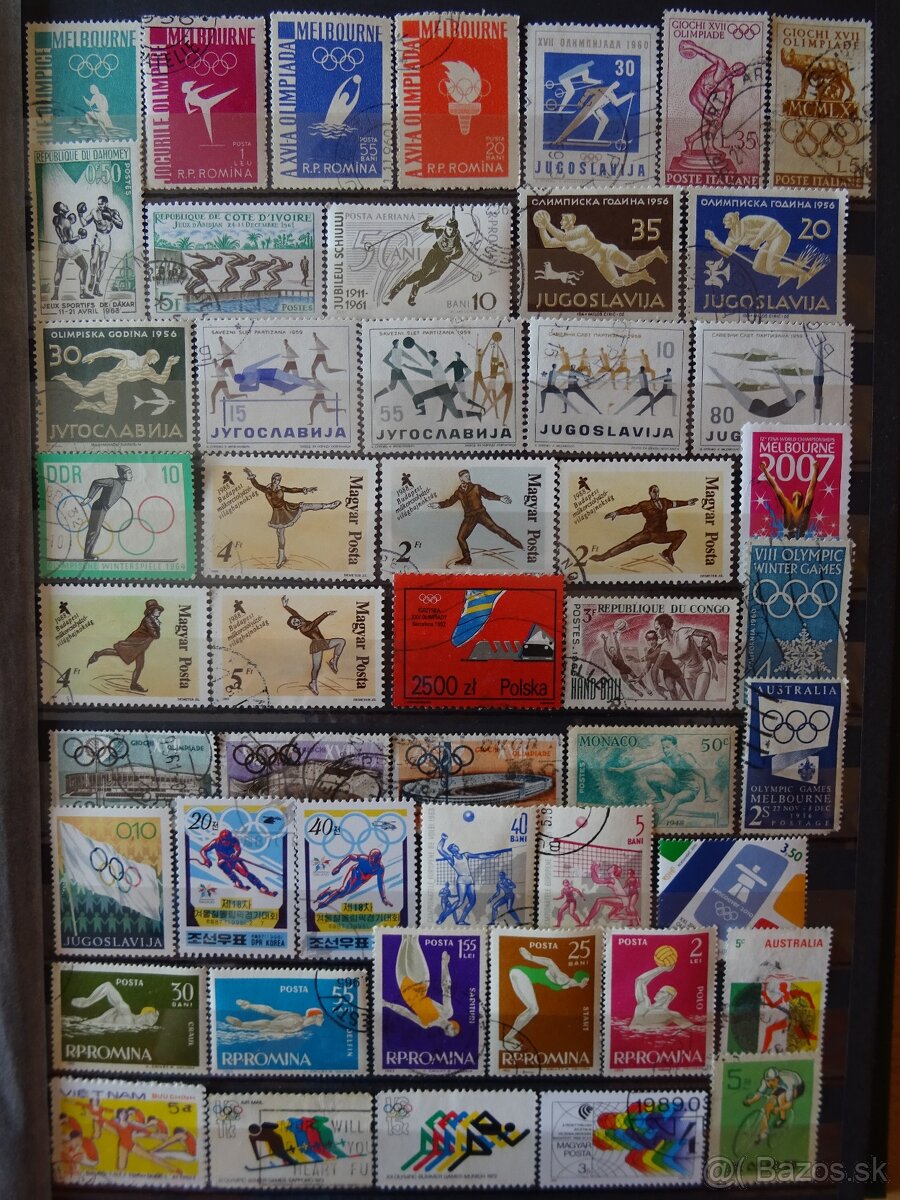 Pekná zbierka známok ŠPORT 1 - 12