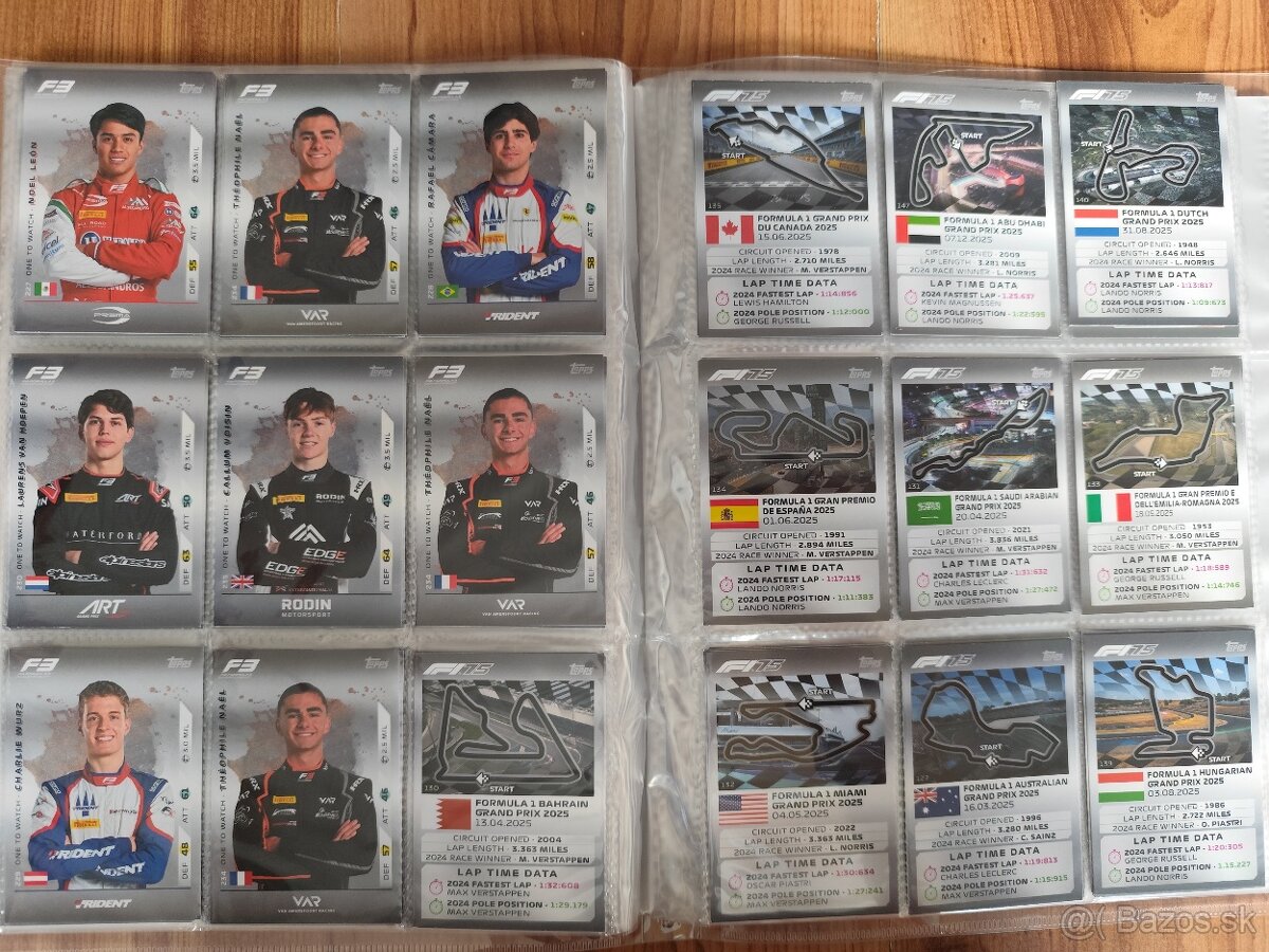 Predám kartičky Formula 1 - 12