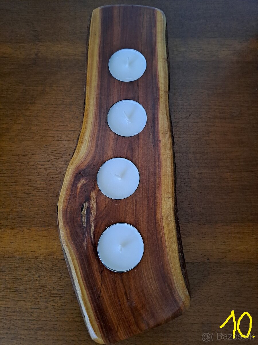 drevený SVIETNIK - 12