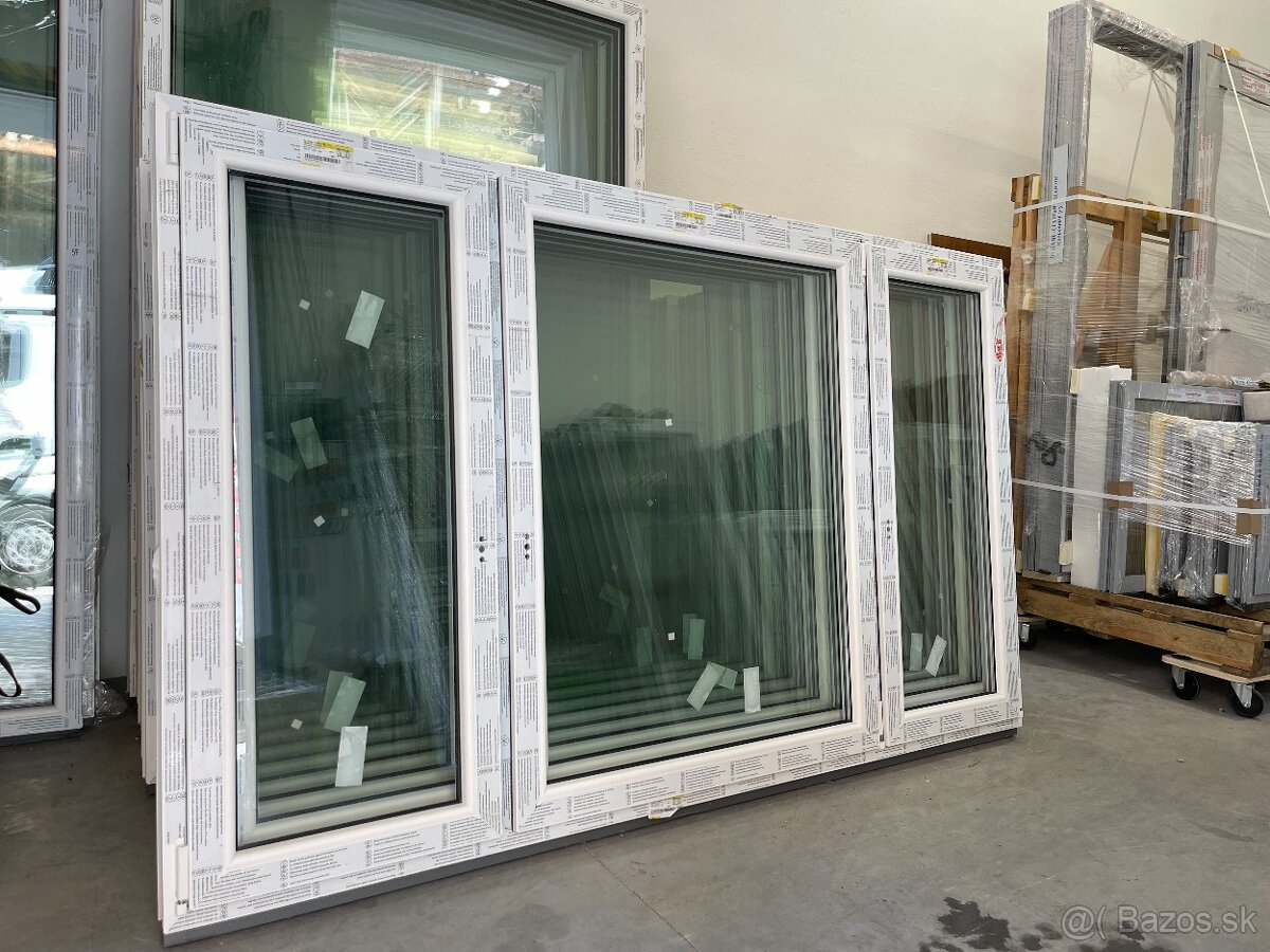 Plastové okná,biele,nové - 12