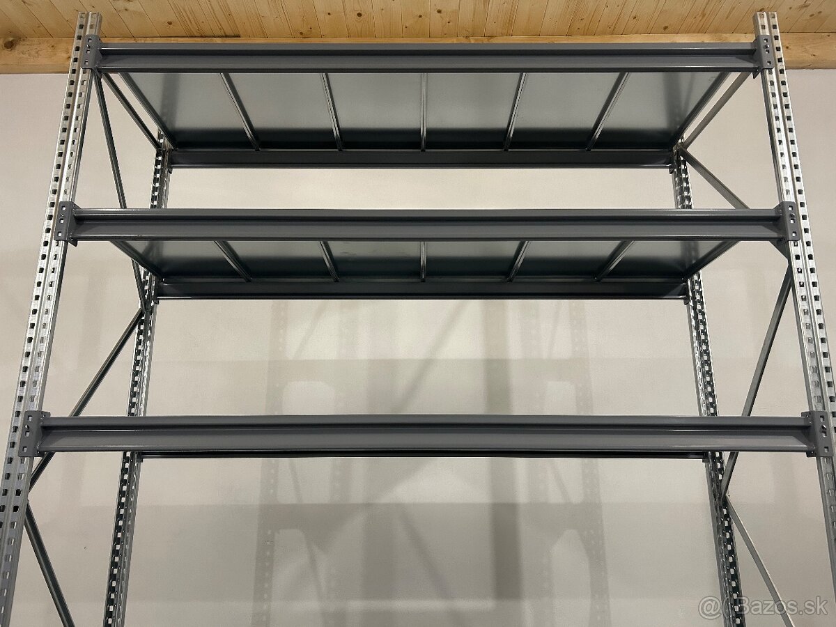Policovy regál pozinkovaný, priemyselný - 12