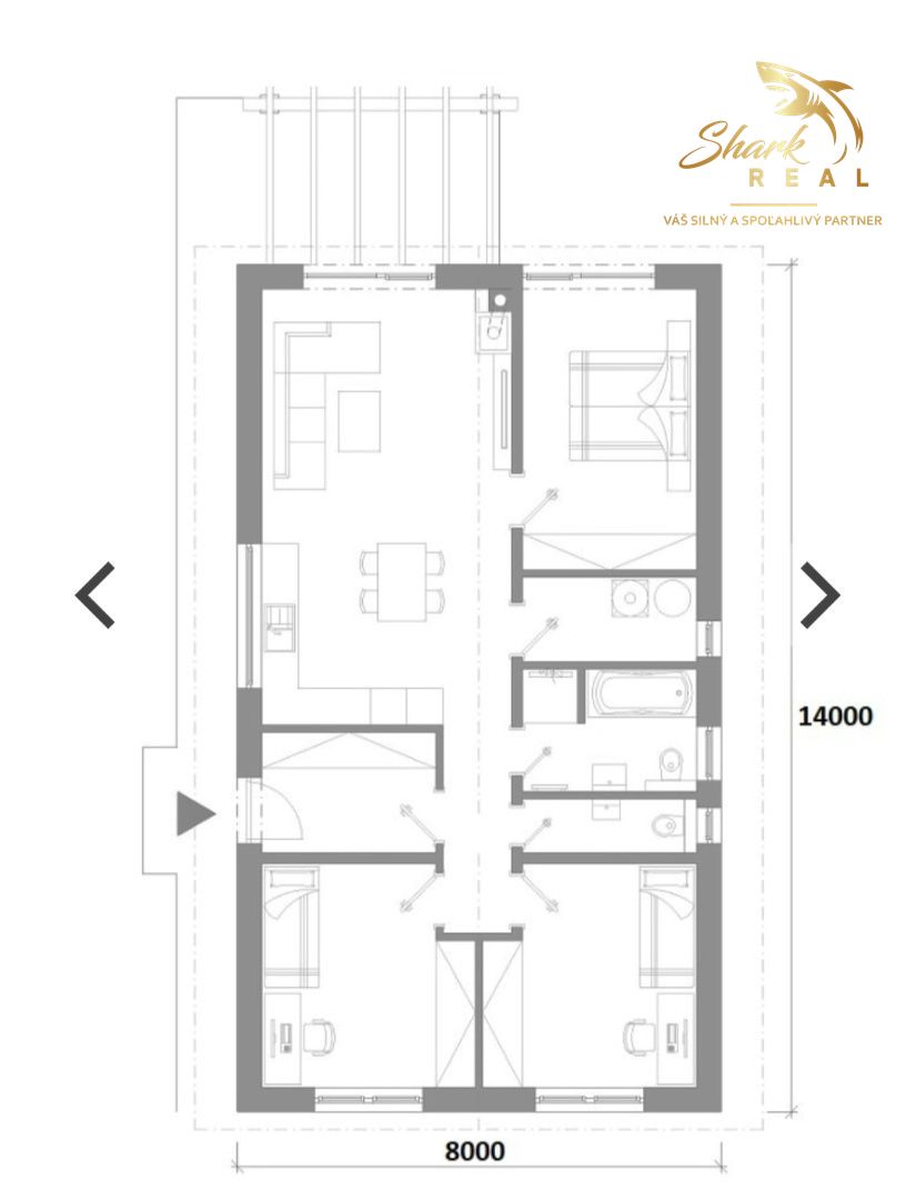NOVÁ CENA Rozostavaný bungalov v krásnom prostredí - 12
