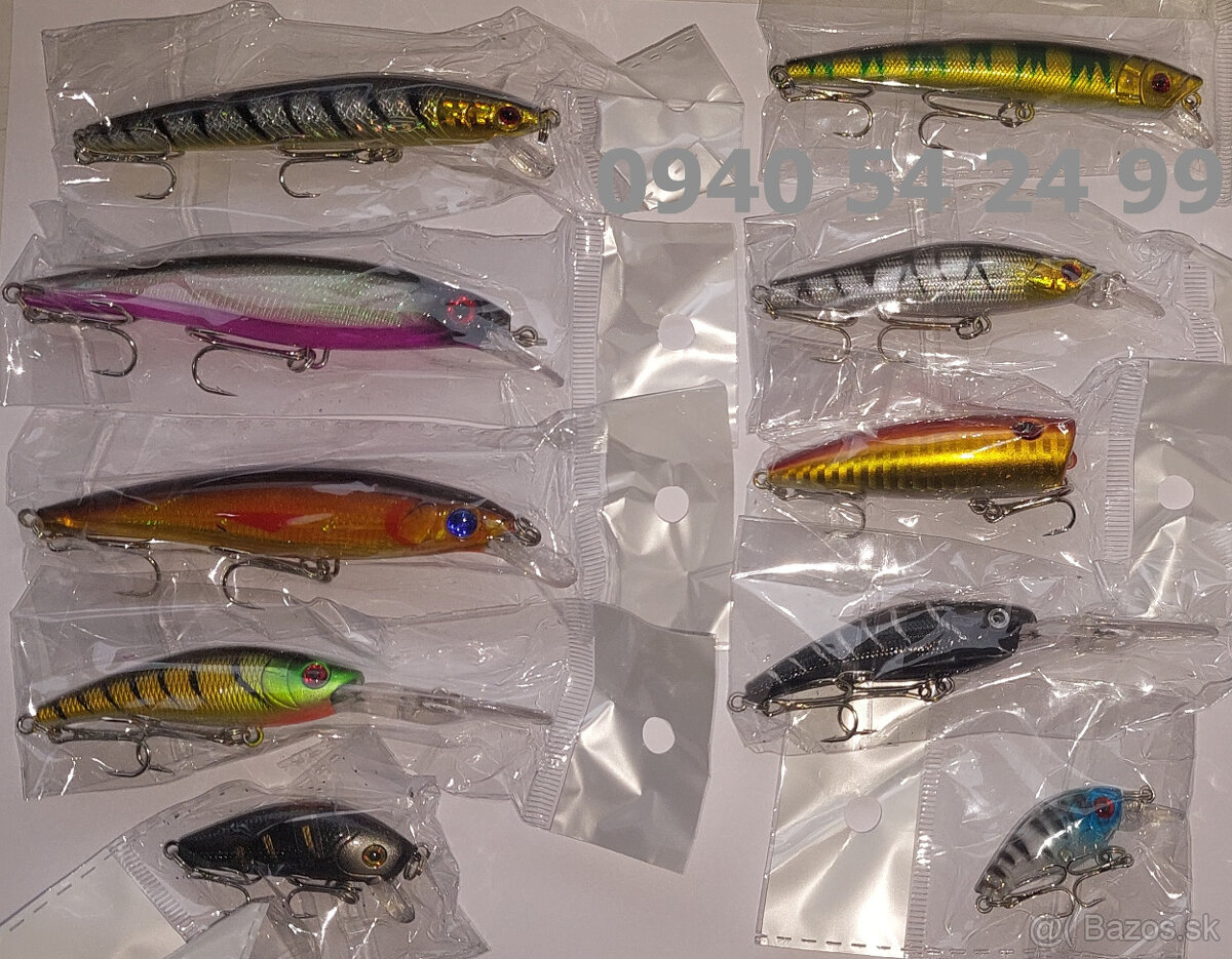 Rybárske potreby - sada mix voblerov - 12