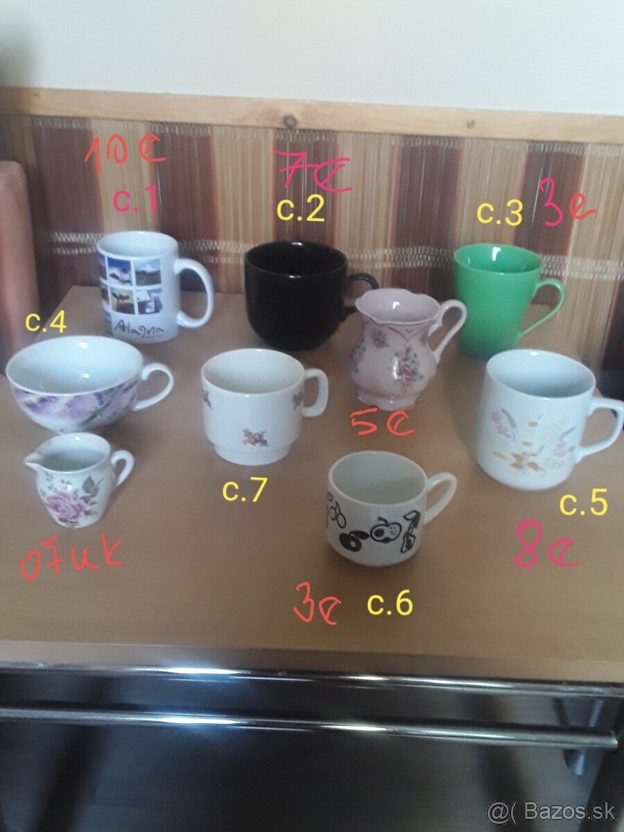 Retro hrnceky,taniere,mixer,slahač, - 12
