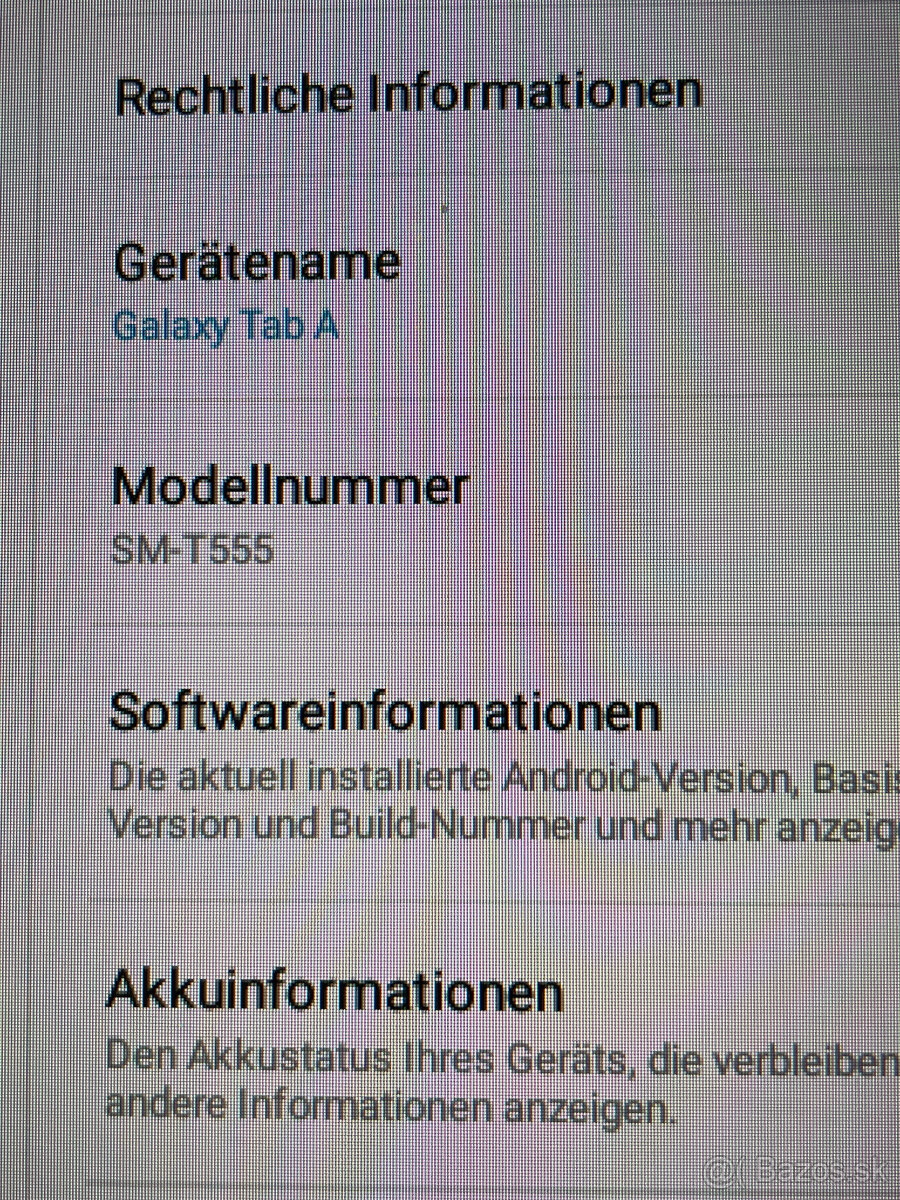 Tablet Samsung Galaxy Tab A - 12