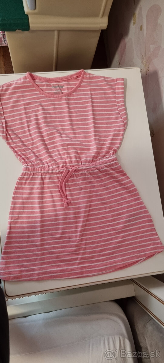šaty 110, 110/116 + legíny 122 - 12