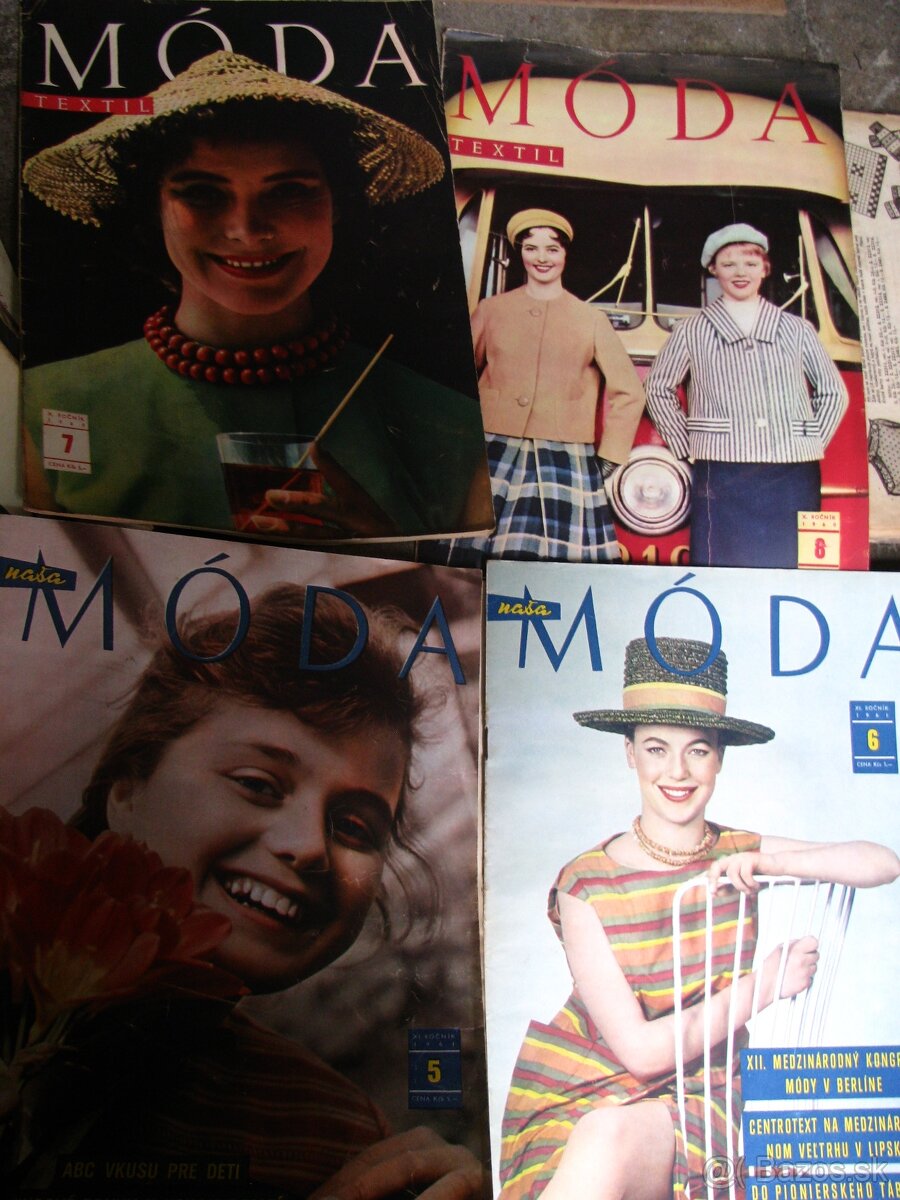 STARÉ MODNÉ ČASOPISY, naša moda, milena,dum mody,žena a moda - 12