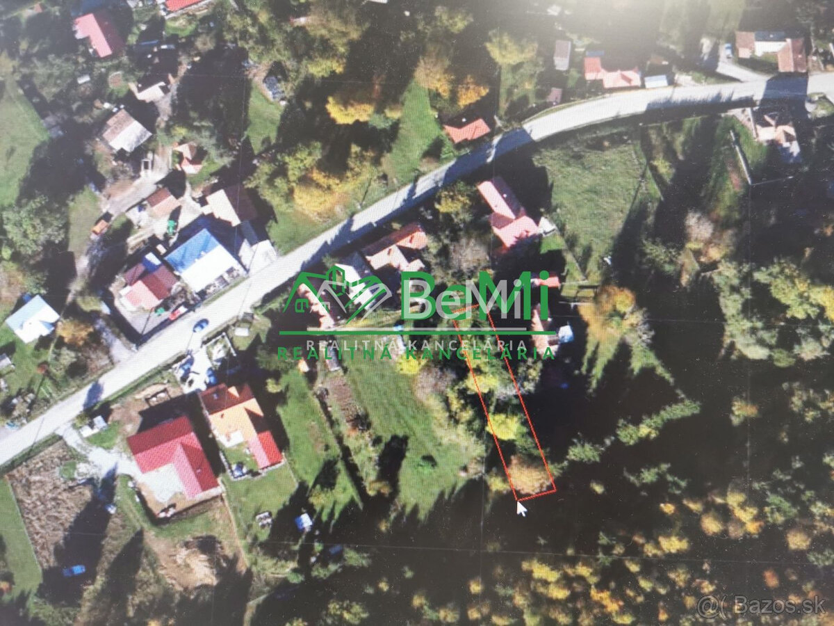 Znižená cena -predaj pozemku v interaviláne obce Sklené - Tu - 12